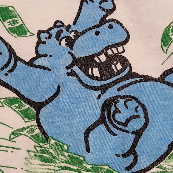 Vintage Hippo Money Shirt Large 22x24 Palace-Station - Picture 8 of 14